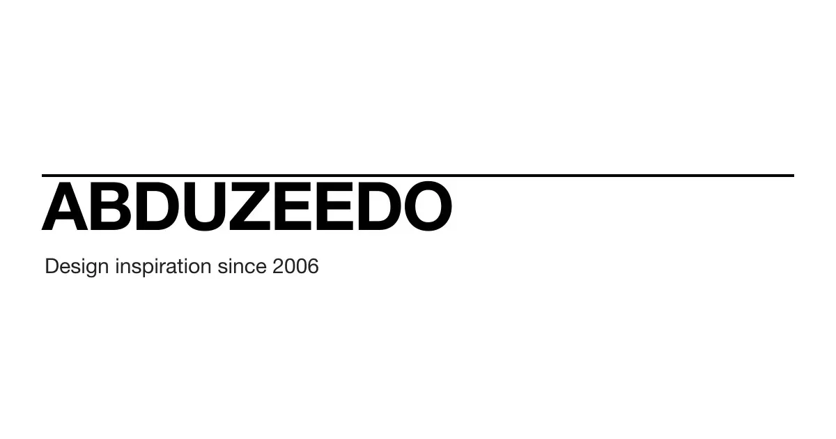 Abduzeedo官网首页截图