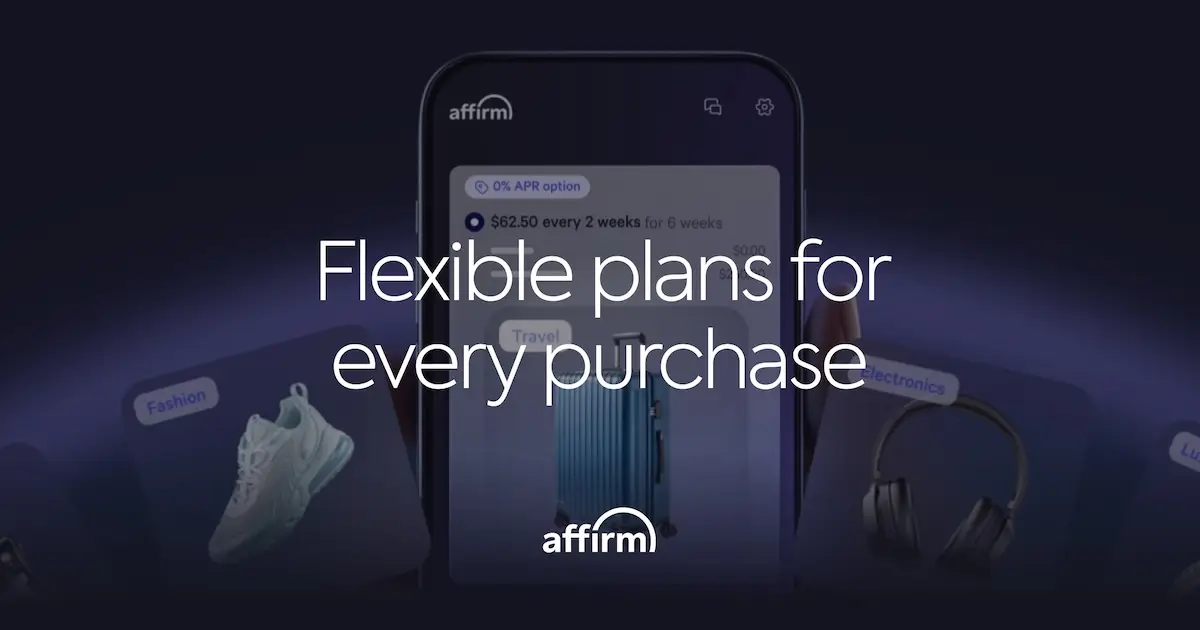 Affirm官网首页截图