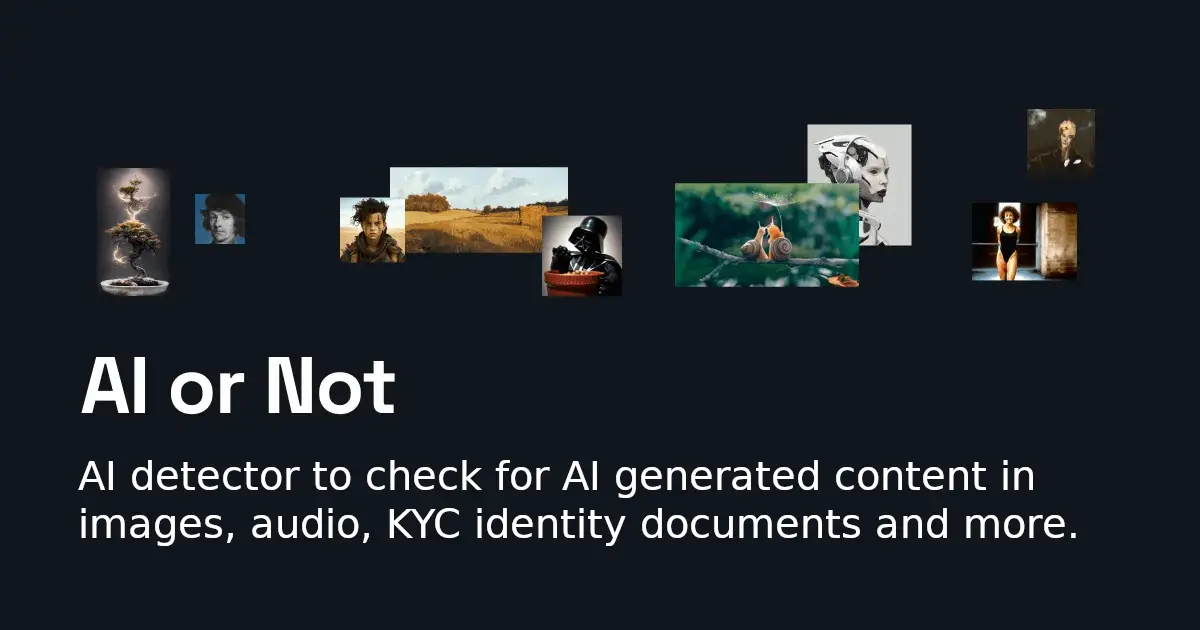 AI or Not官网首页截图