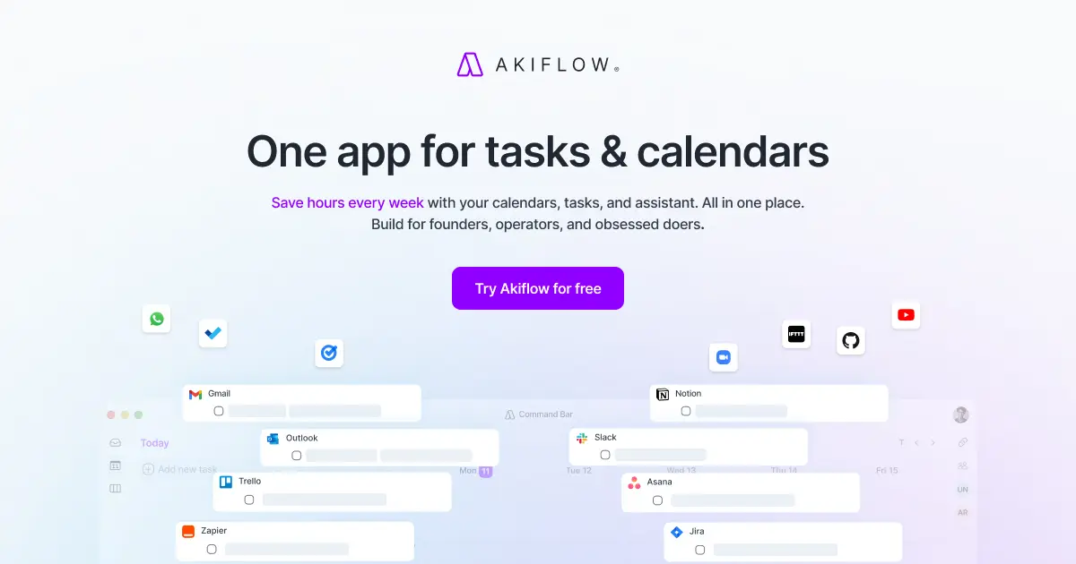Akiflow官网首页截图