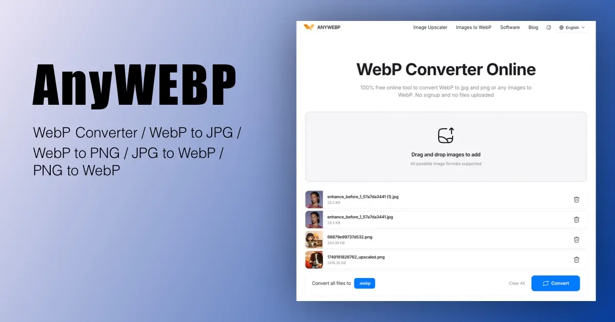 AnyWebP官网首页截图