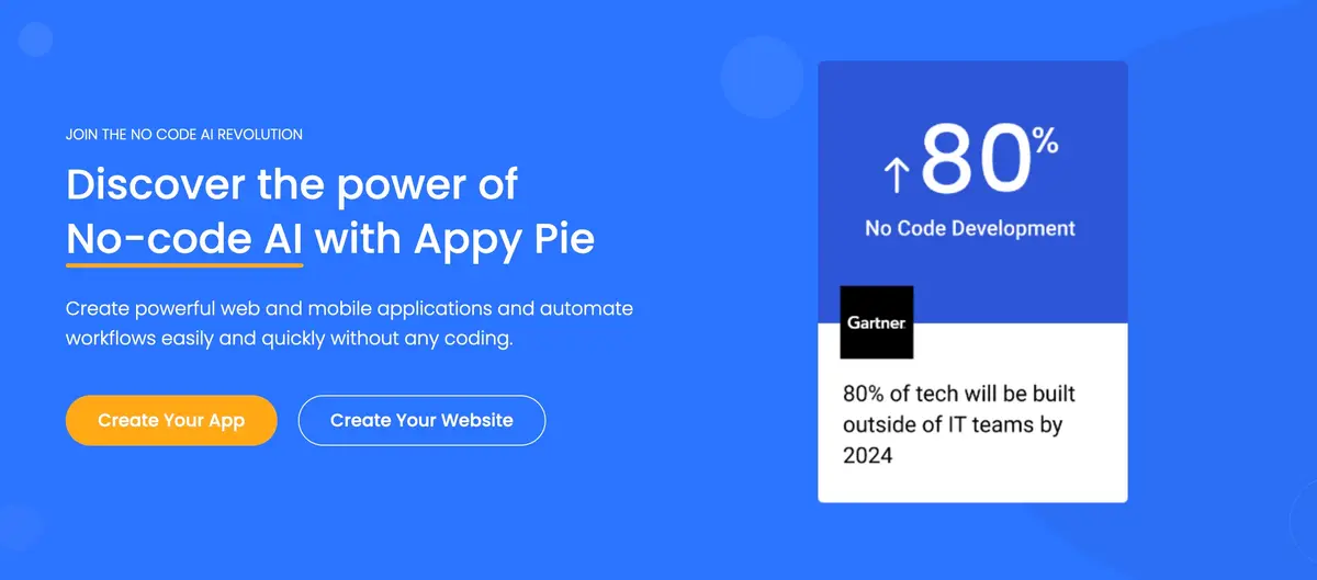 Appy Pie官网首页截图