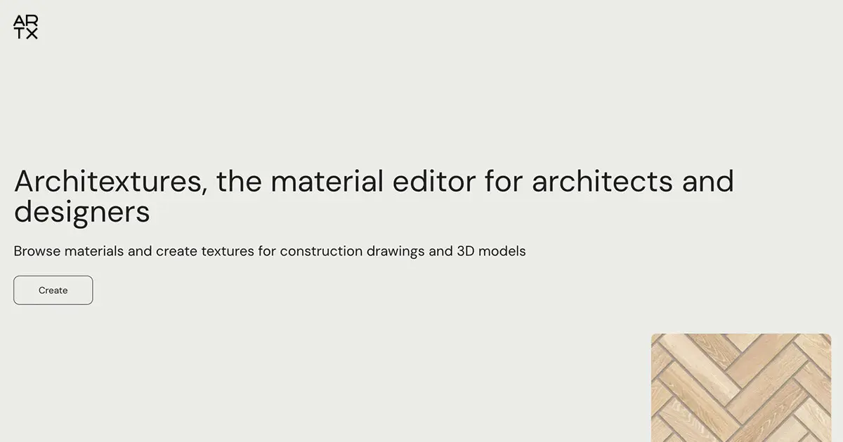 Architextures官网首页截图