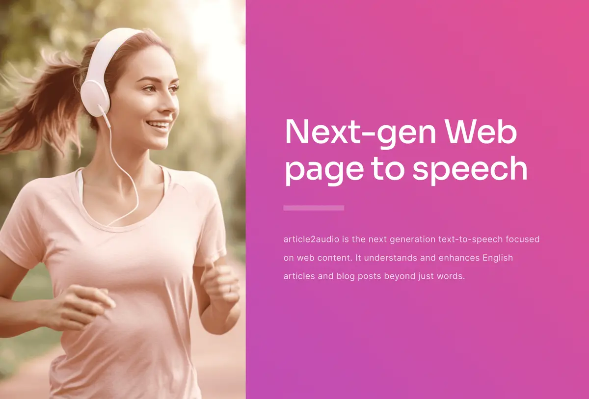 Article2Audio官网首页截图