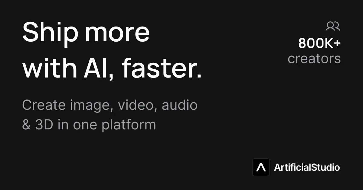 ArtificialStudio官网首页截图
