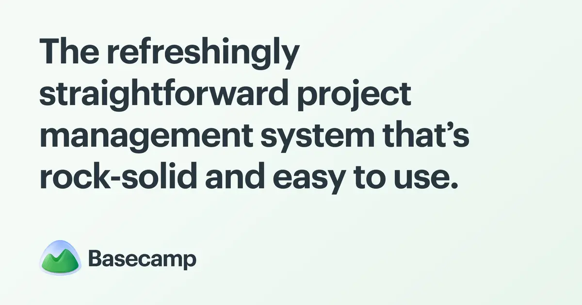 Basecamp官网首页截图