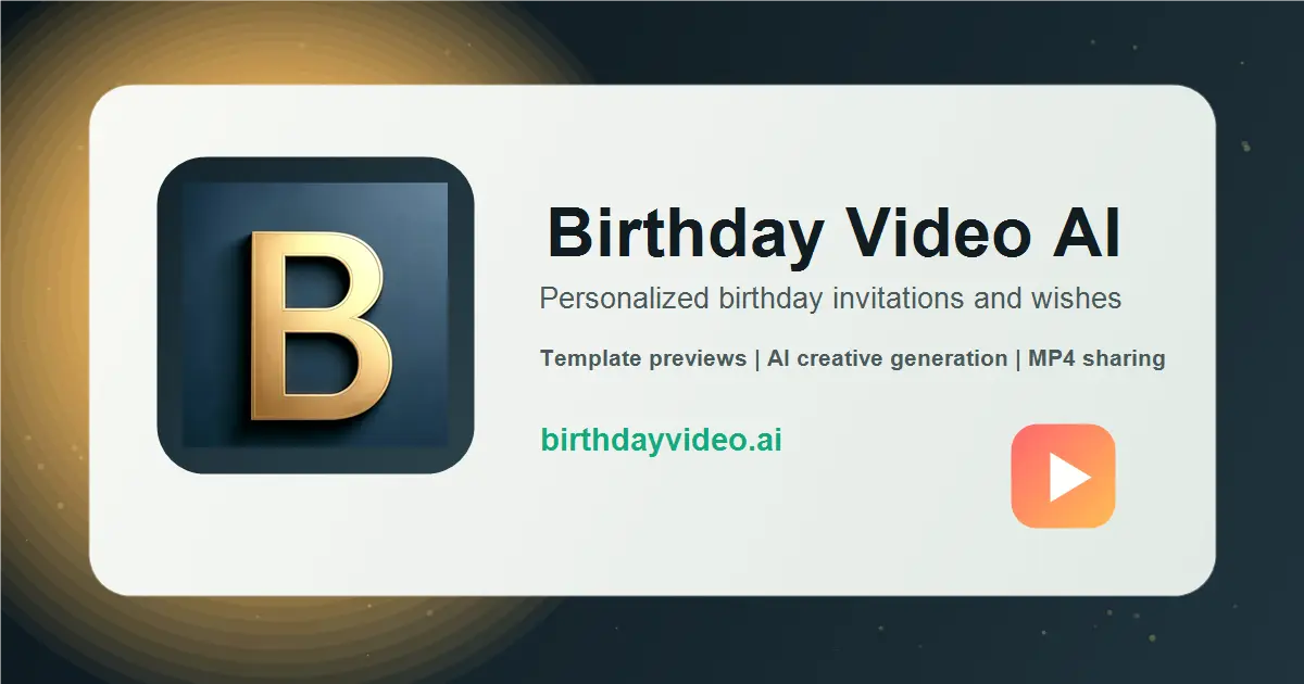 AI Birthday Video Maker官网首页截图