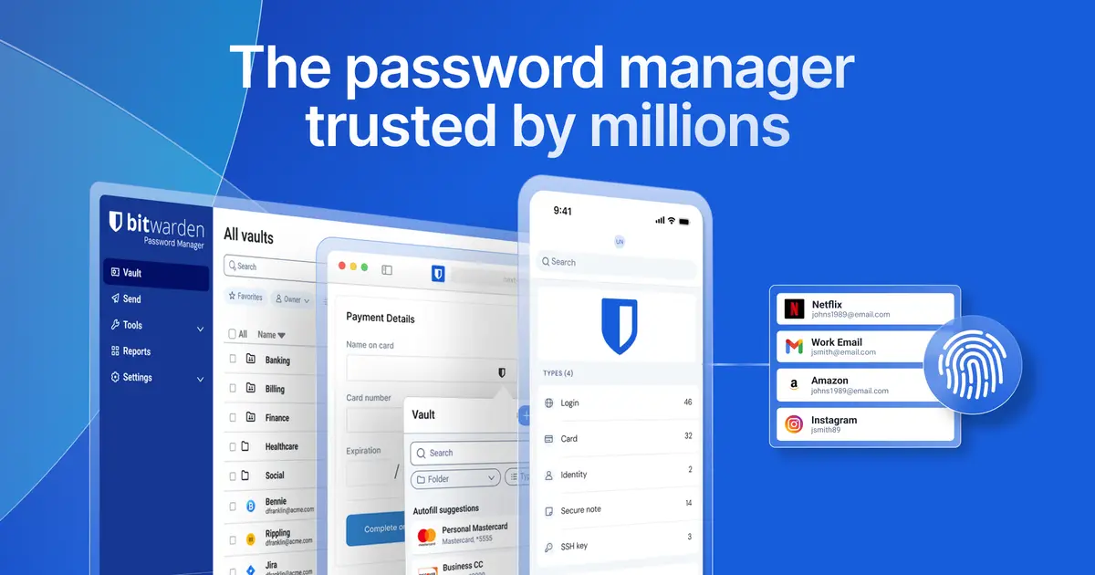 Bitwarden官网首页截图