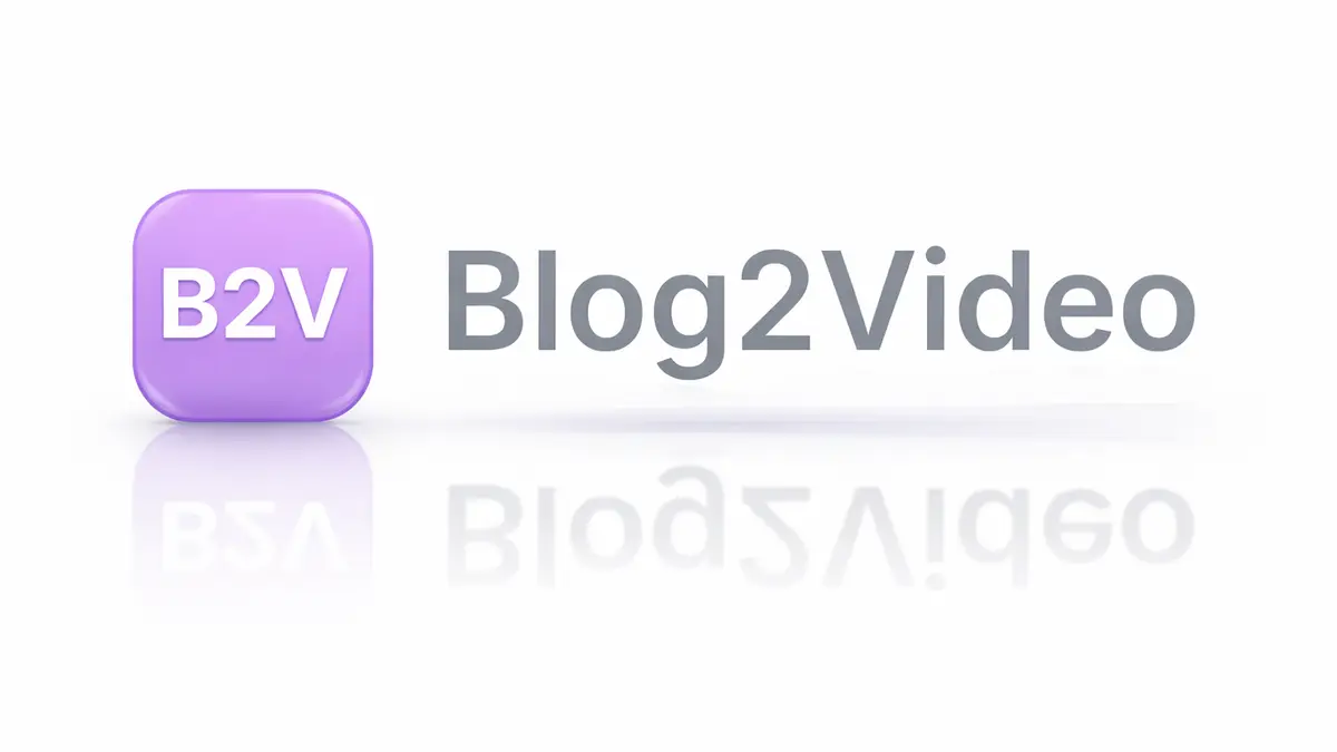 Blog2Video官网首页截图