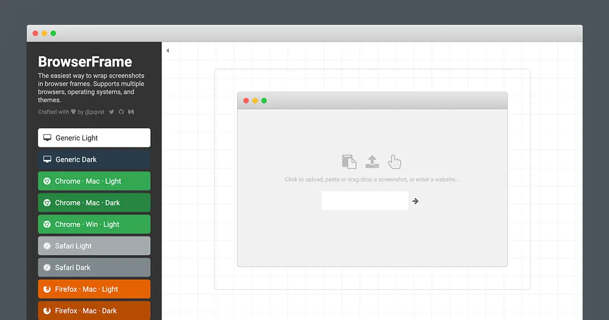 BrowserFrame官网首页截图