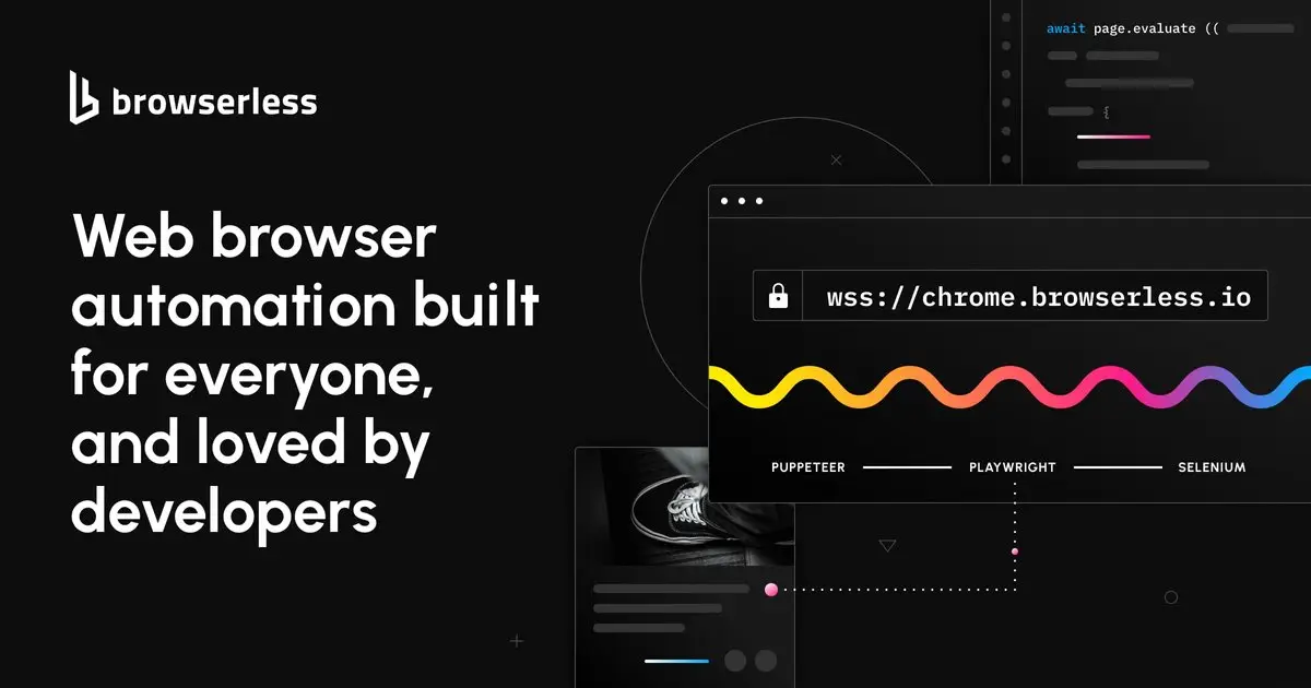 Browserless官网首页截图