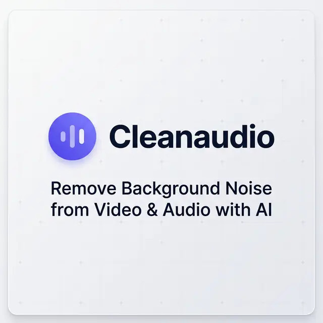 CleanAudio官网首页截图