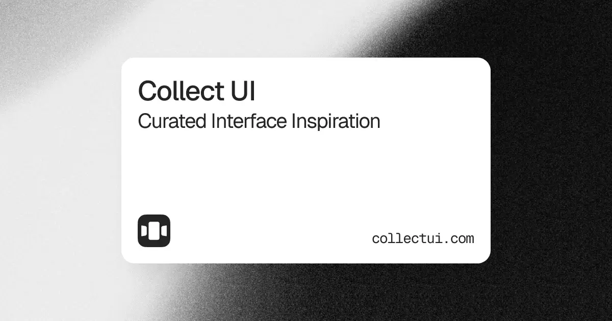 Collect UI官网首页截图