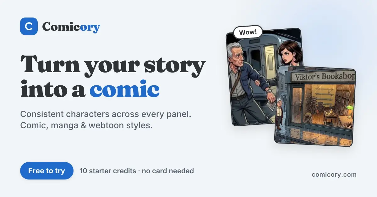 Comicory官网首页截图