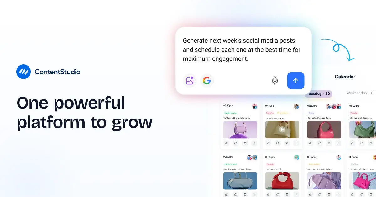 ContentStudio官网首页截图