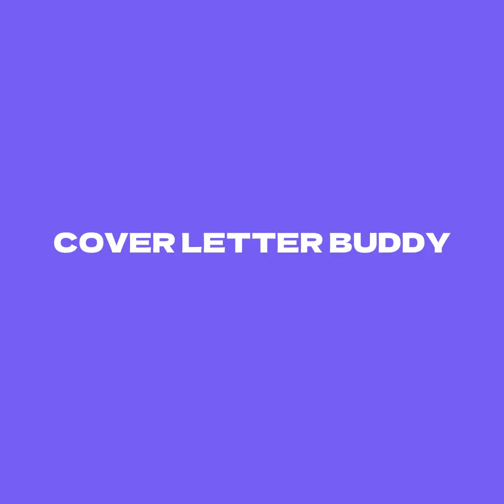 Cover Letter Buddy官网首页截图