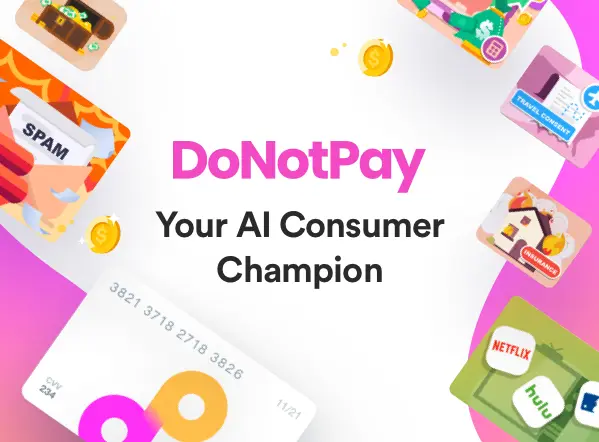 DoNotPay官网首页截图