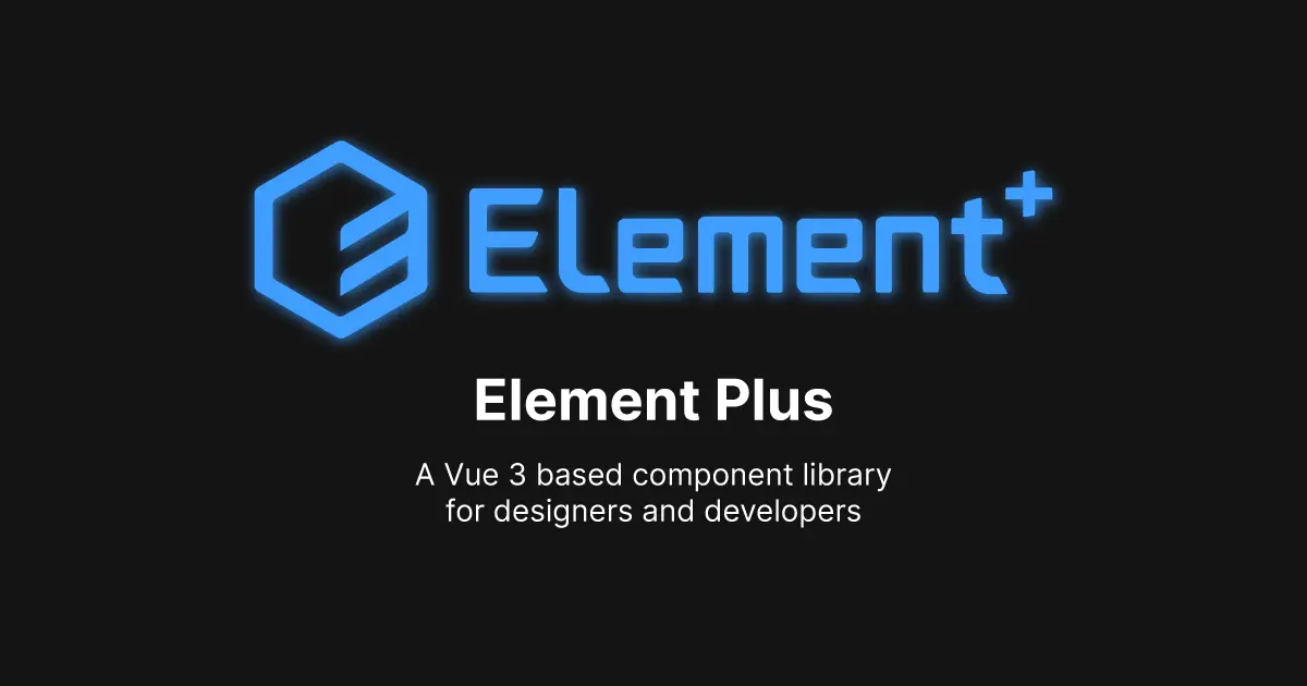 Element Plus官网首页截图