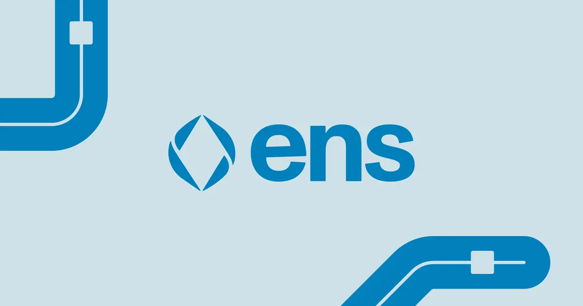 ENS 以太坊域名服务官网首页截图