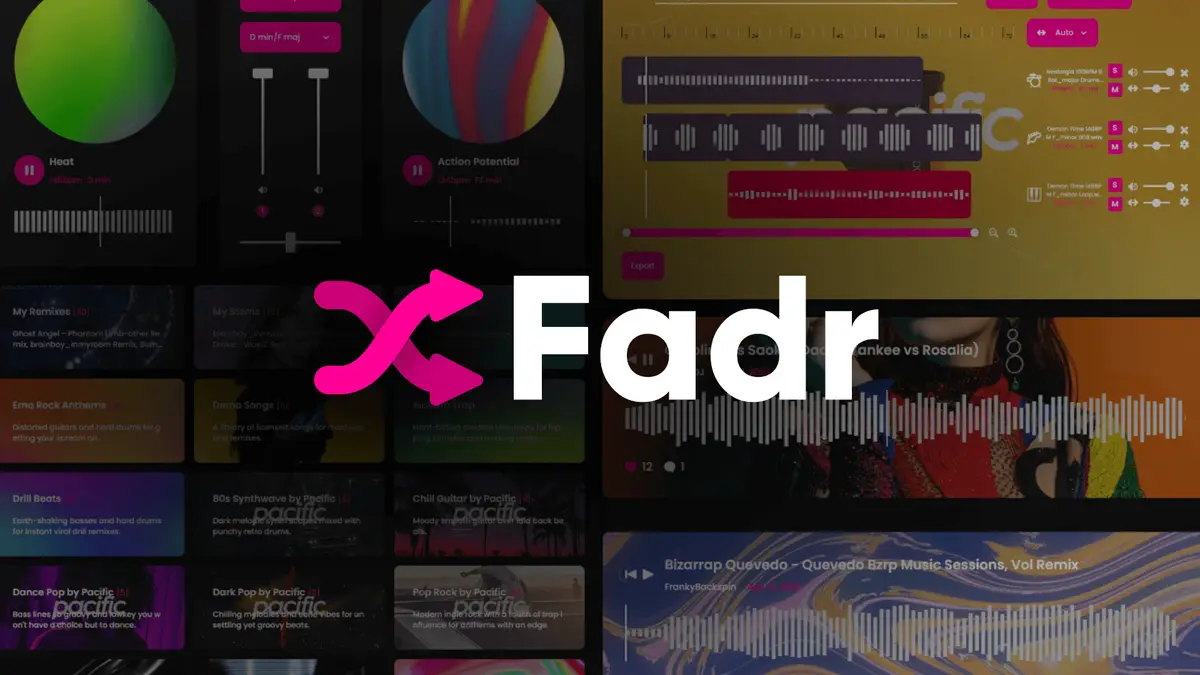 Fadr官网首页截图
