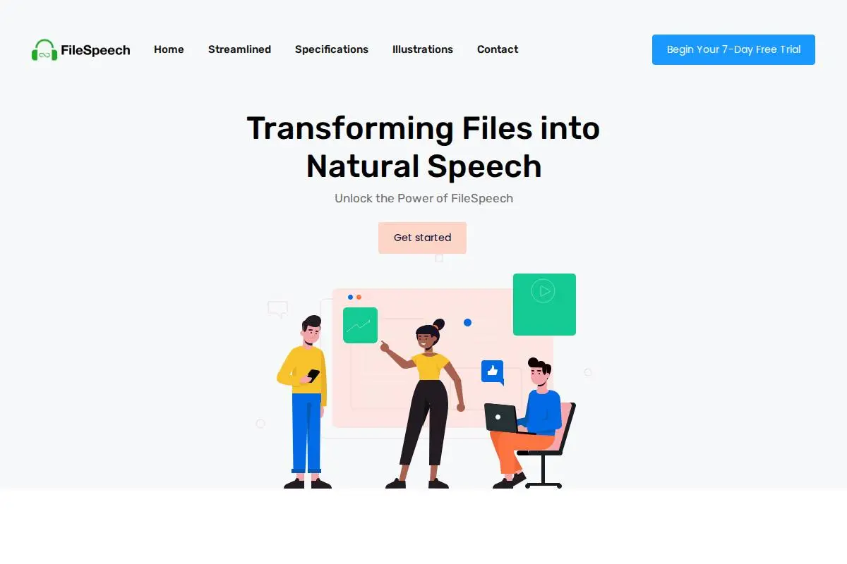 FileSpeech官网首页截图