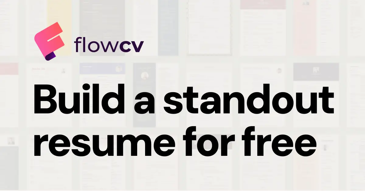FlowCV官网首页截图