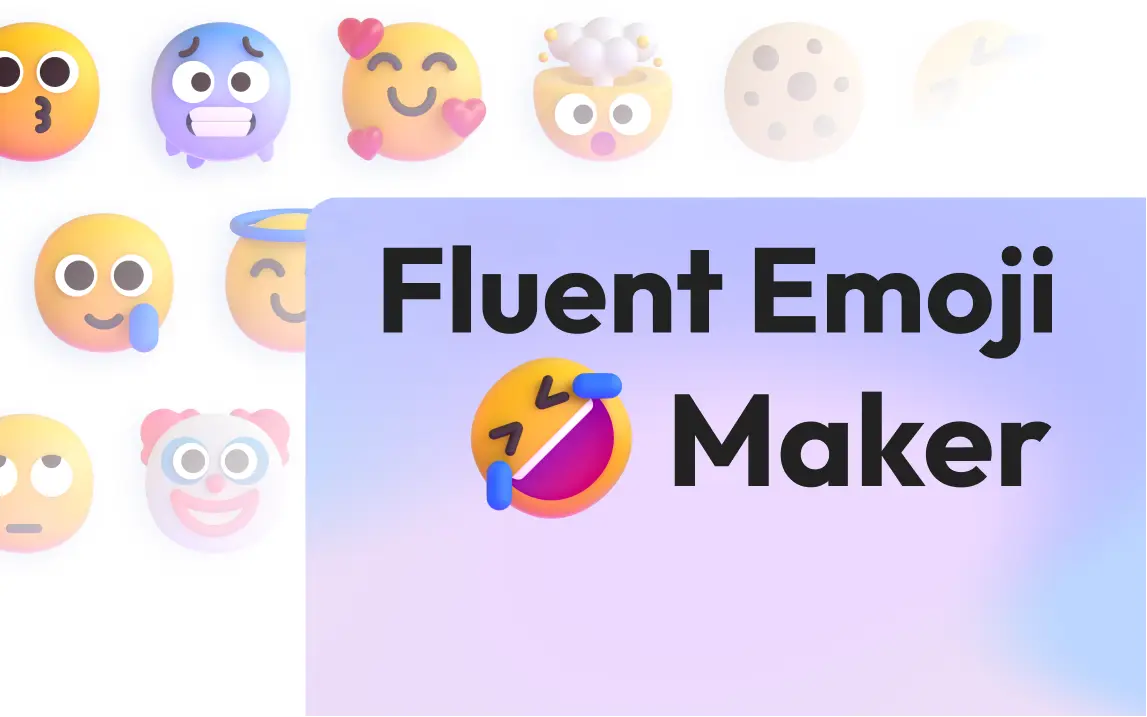Fluent Emoji Maker官网首页截图