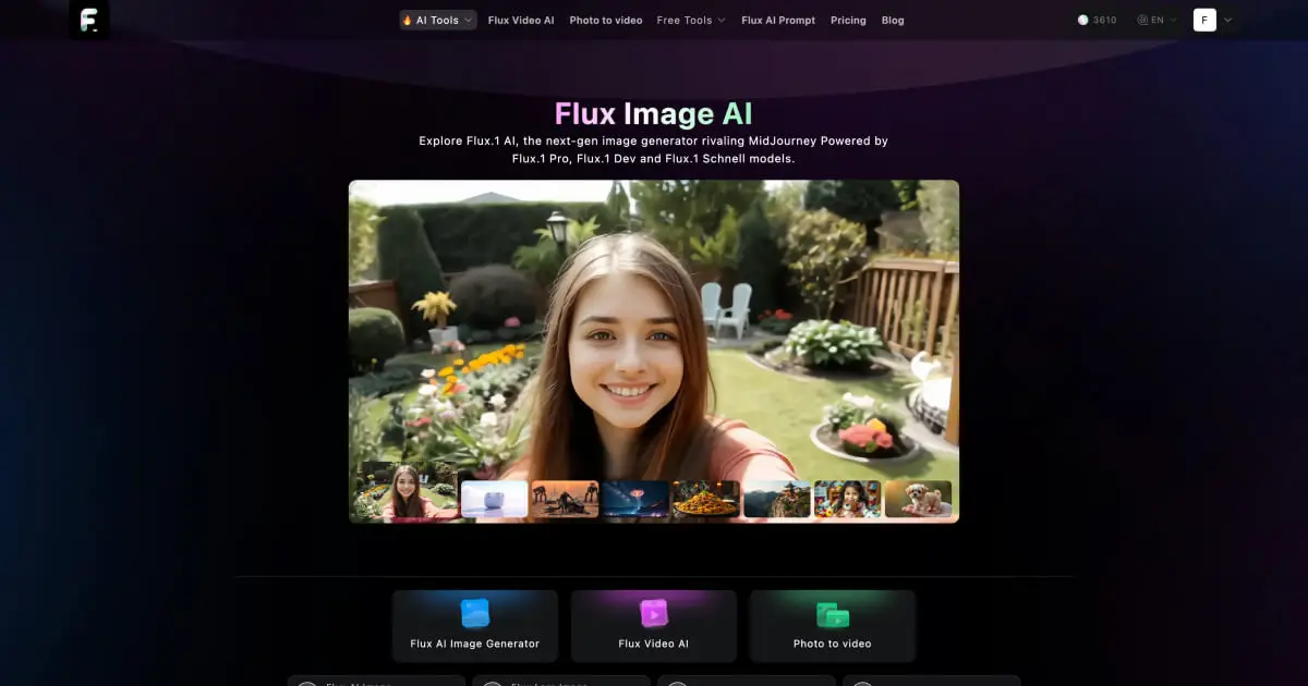 Flux.1 Playground官网首页截图