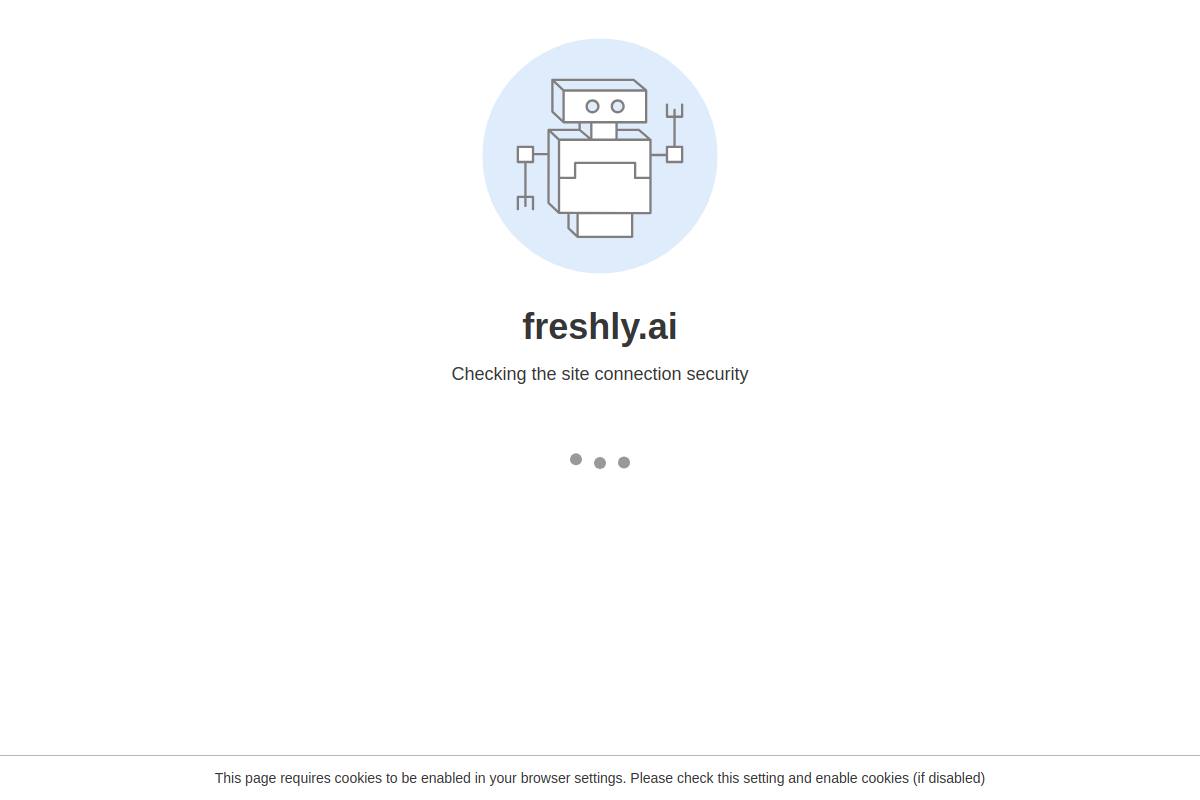 Freshly.ai官网首页截图