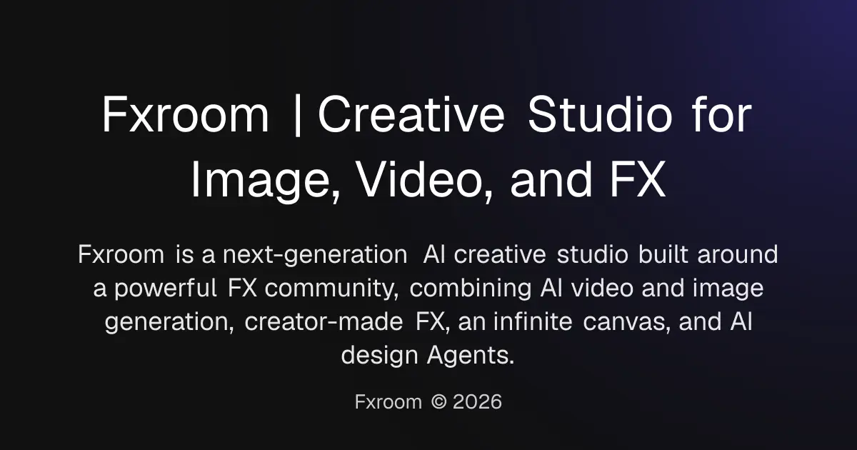 Fxroom AI官网首页截图
