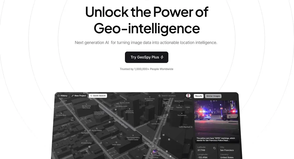 GeoSpy官网首页截图