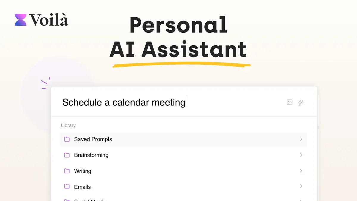 Voilà AI Assistant官网首页截图