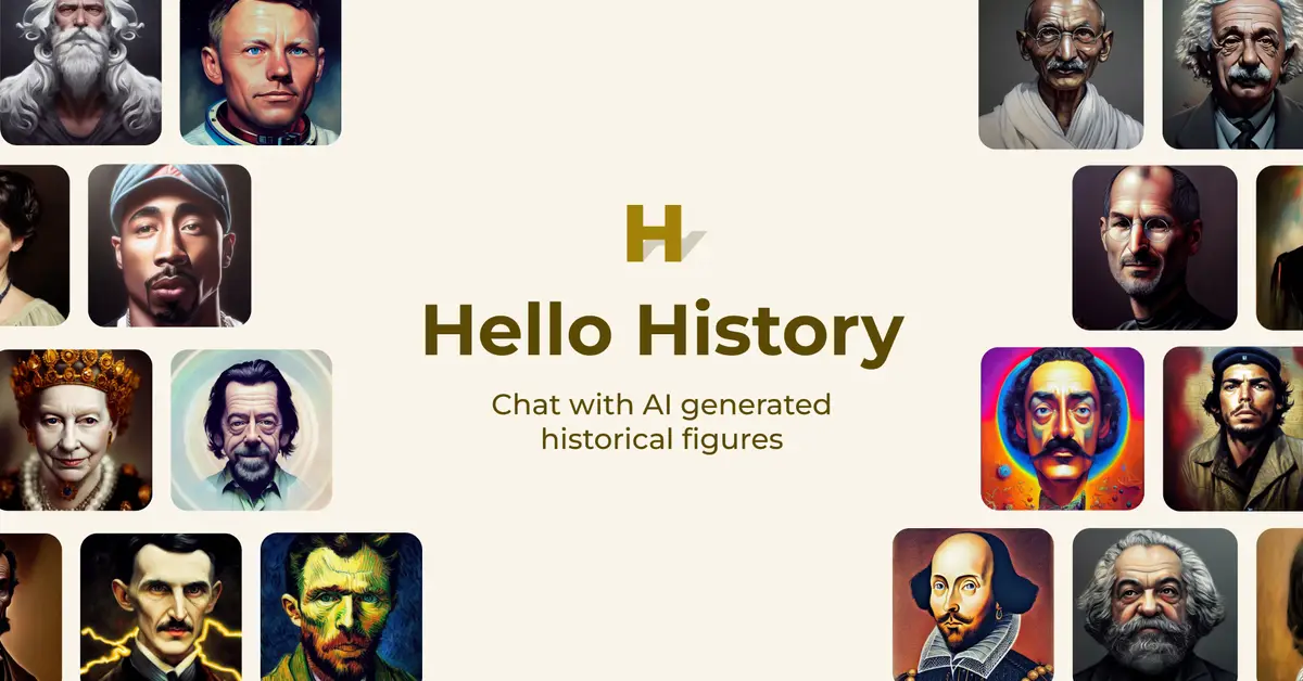Hello History AI官网首页截图
