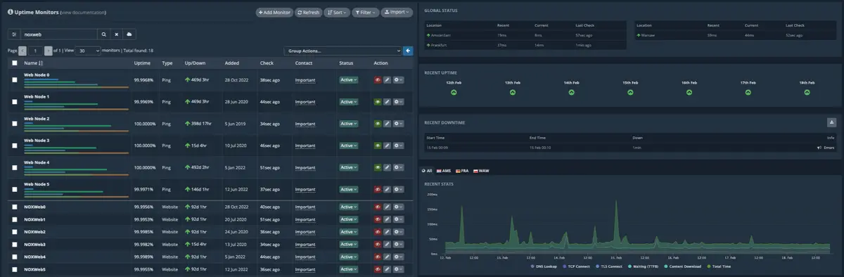 HetrixTools官网首页截图
