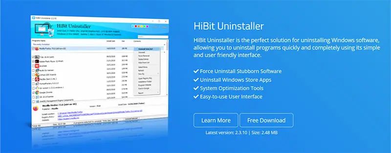 HiBitSoftware官网首页截图