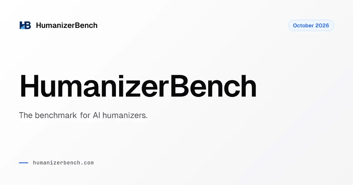 HumanizerBench官网首页截图