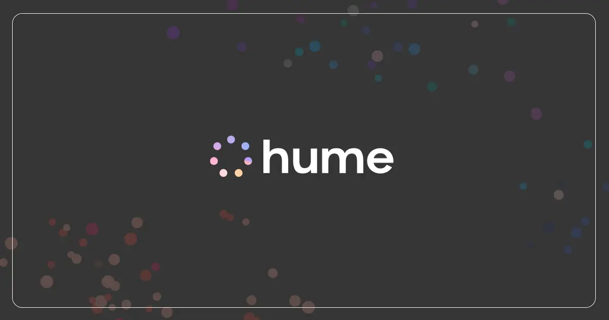Hume AI官网首页截图