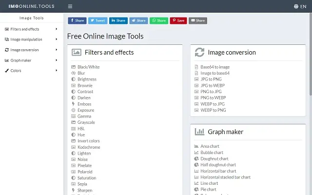 ImgOnline.Tools官网首页截图