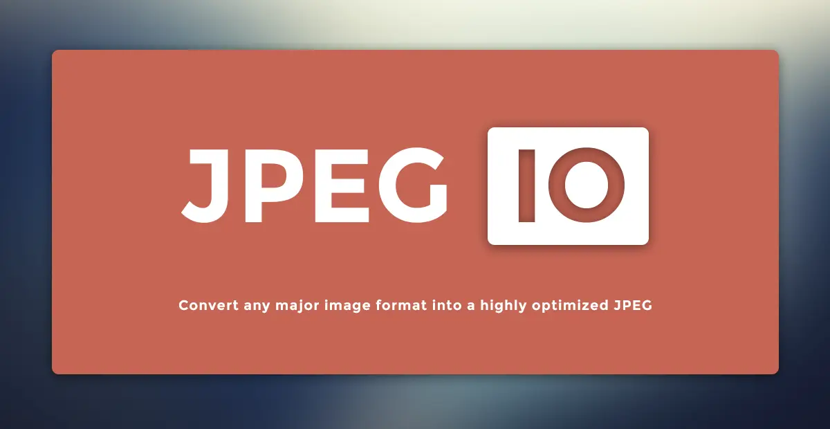 Jpeg.io官网首页截图