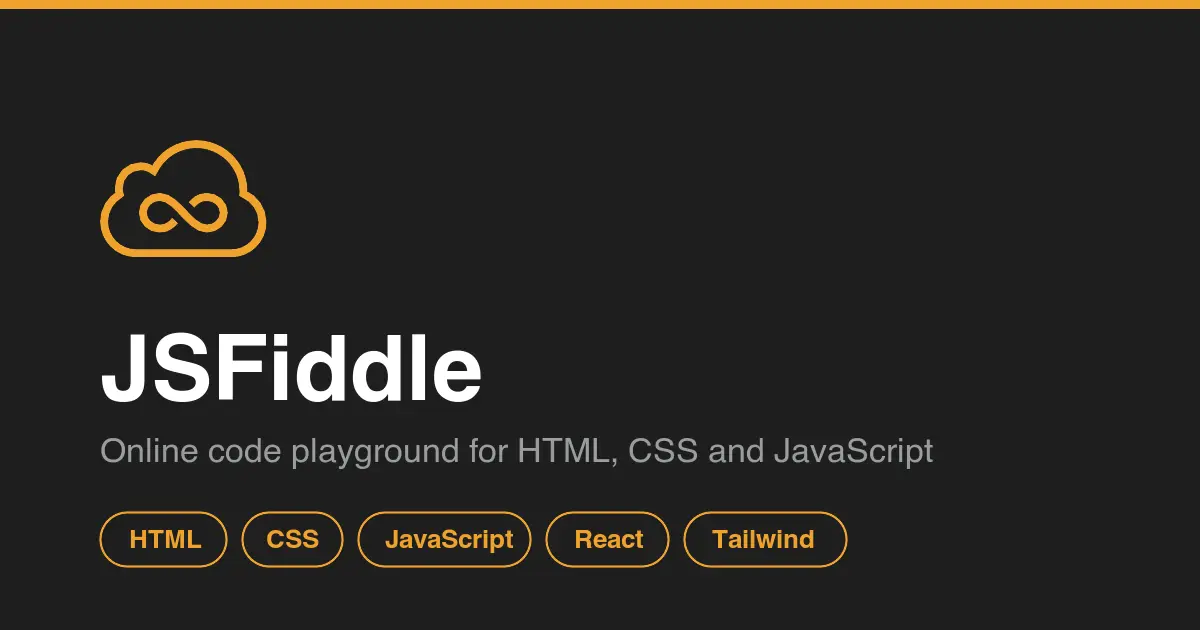 JSFiddle官网首页截图
