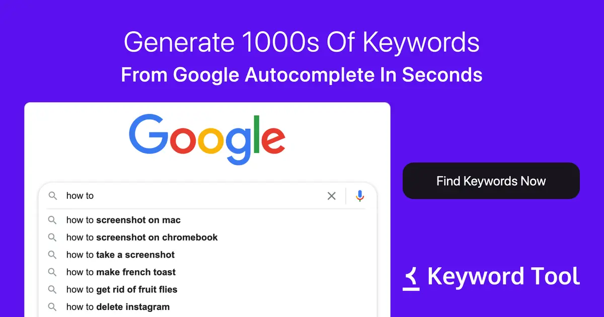Keyword Tool官网首页截图