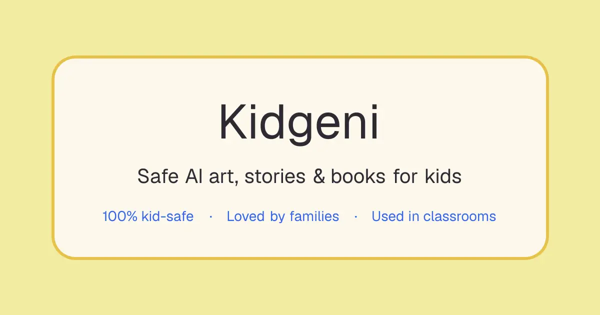 Kidgeni官网首页截图