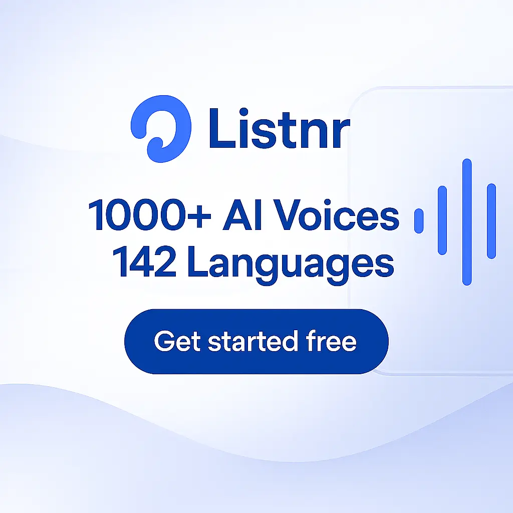Listnr官网首页截图