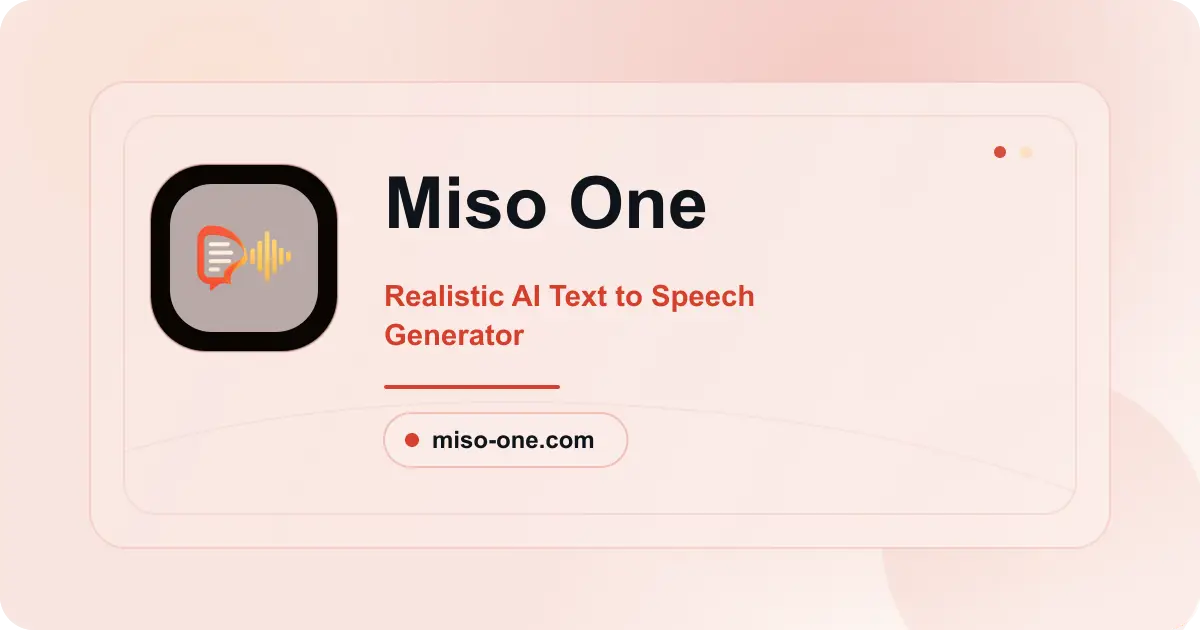 Miso One官网首页截图