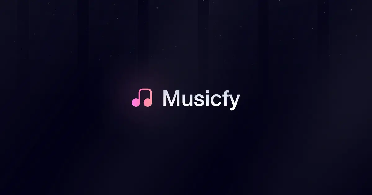 Musicfy AI官网首页截图