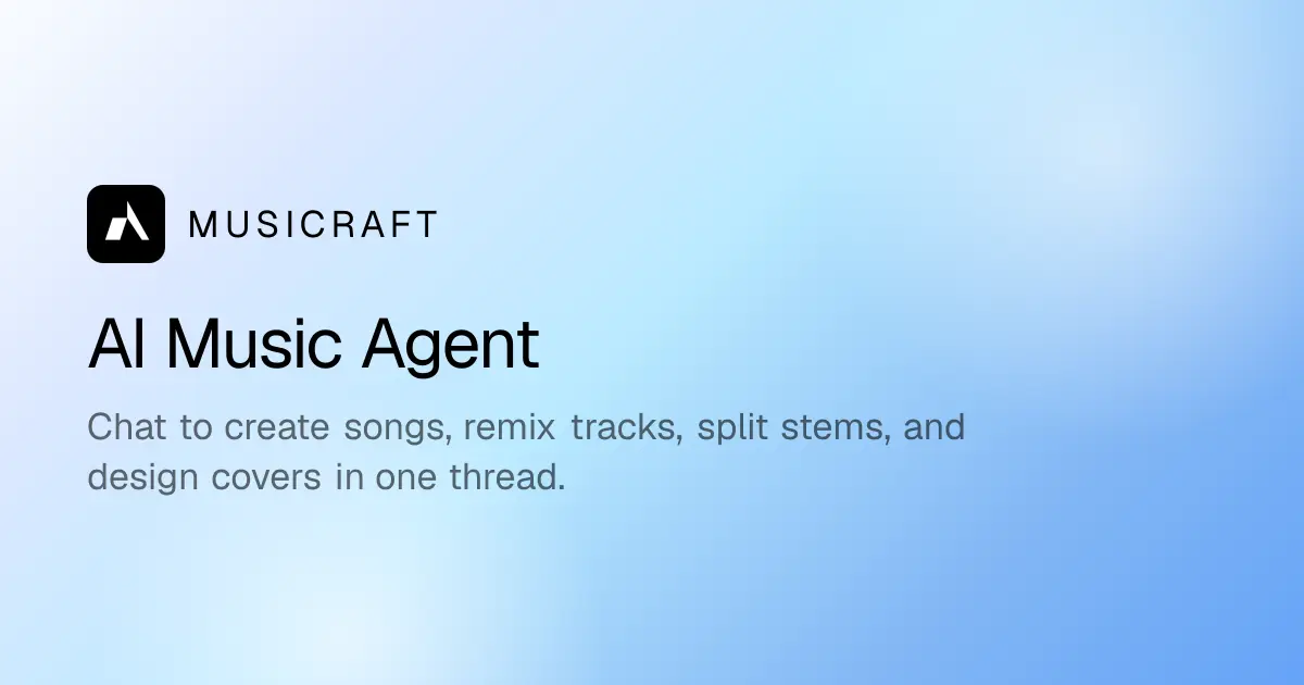 MusiCraft AI官网首页截图