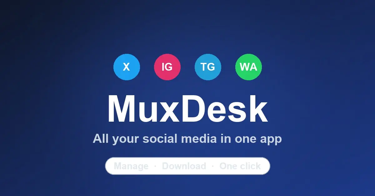 MuxDesk官网首页截图