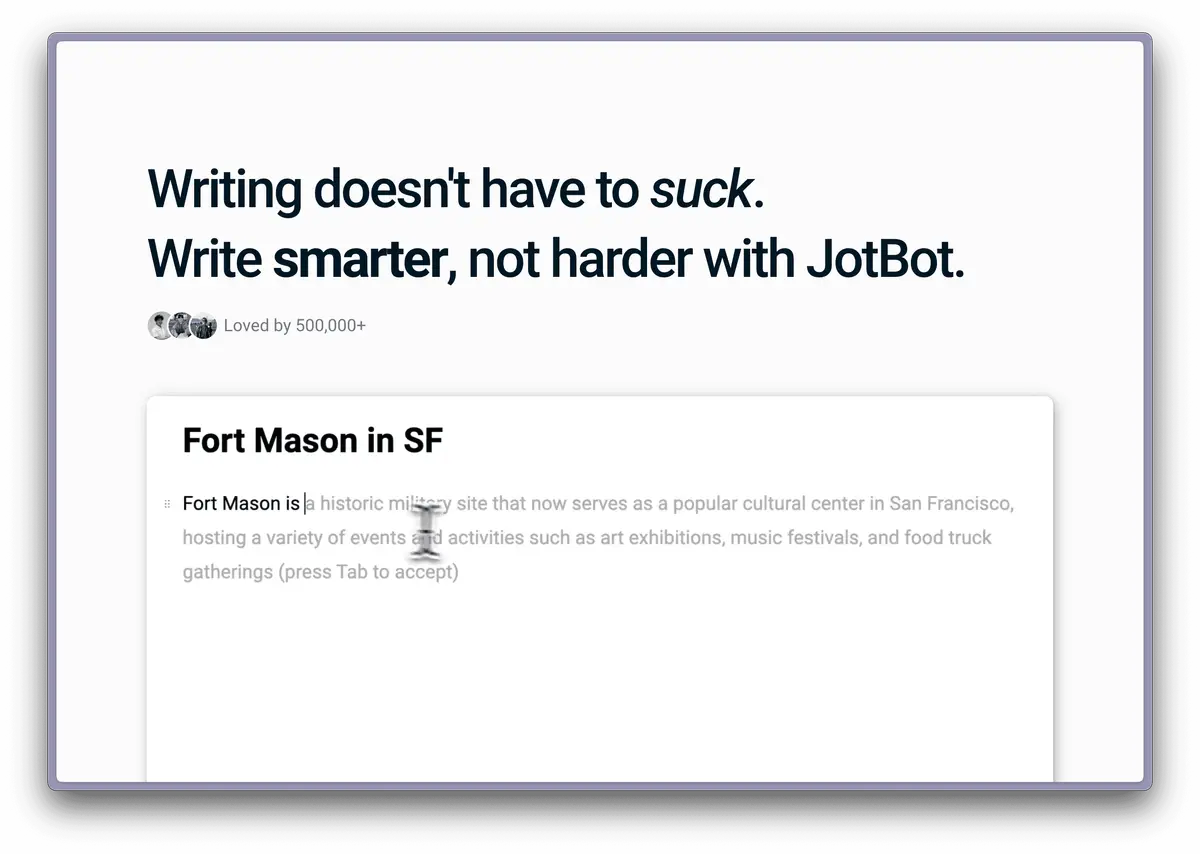 JotBot官网首页截图