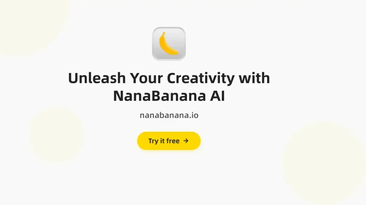Nana Banana AI Photo Editor官网首页截图