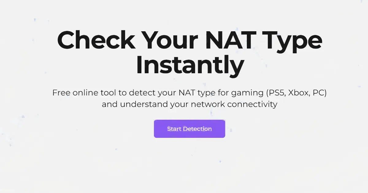 NAT Checker官网首页截图
